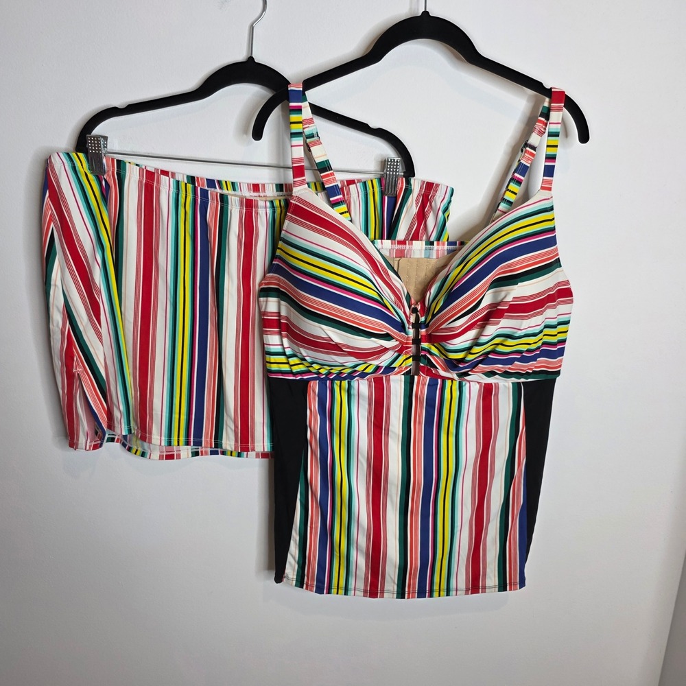 Swim By Cacique 2PC Swimsuit Womens 44DDD / 26